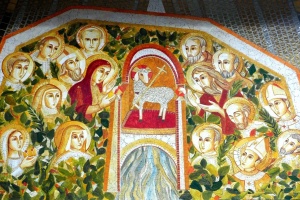 święci, mozaika z sanktuarium świętego jana pawła drugiego